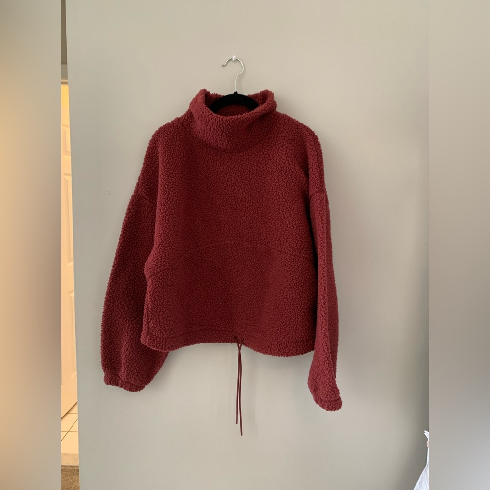 Old Navy Burgundy Teddy Jacket